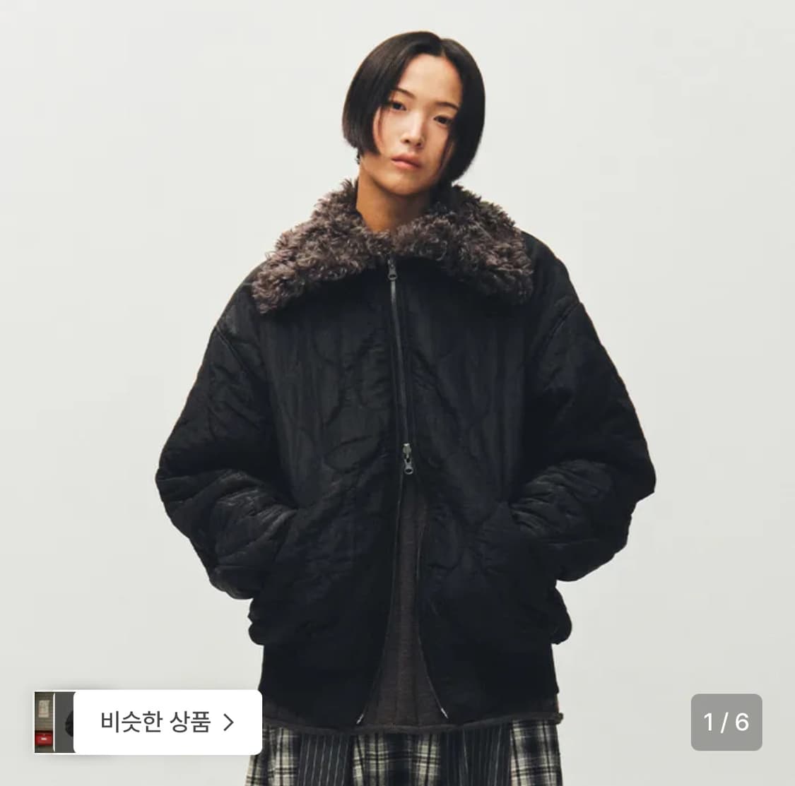 플리즈프로젝트 리버시블 셔링 플라이트 자켓 상품이미지1