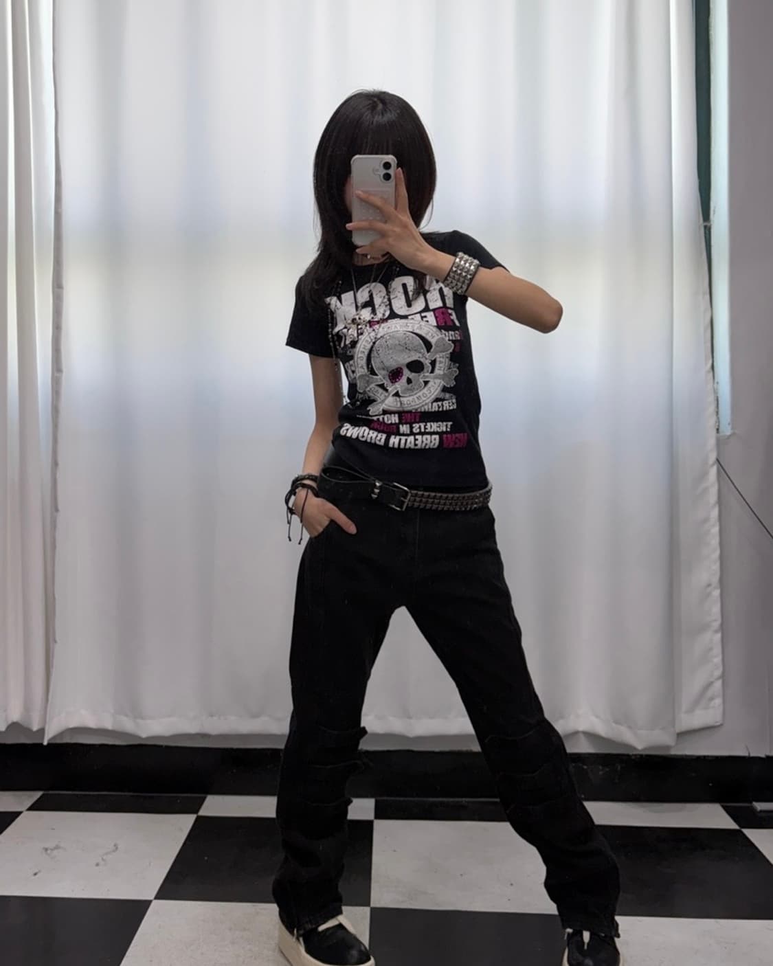🎸블랙 펑크 프린팅 티셔츠🎸 상품이미지4
