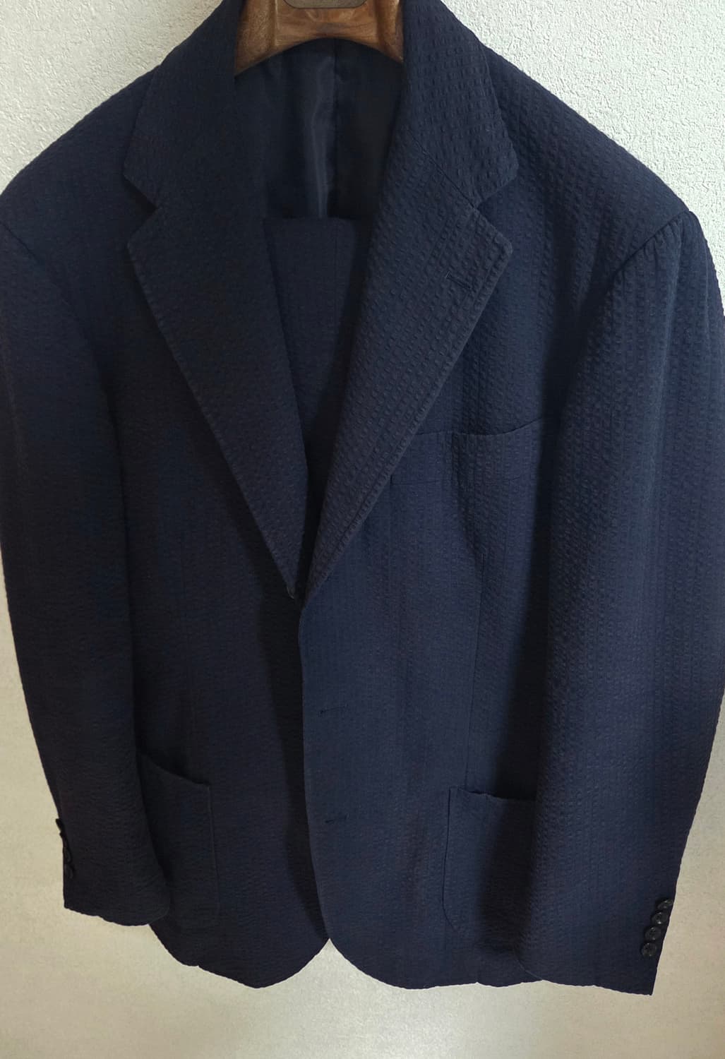 링자켓 네이비 시어서커 수트 54 상품이미지1