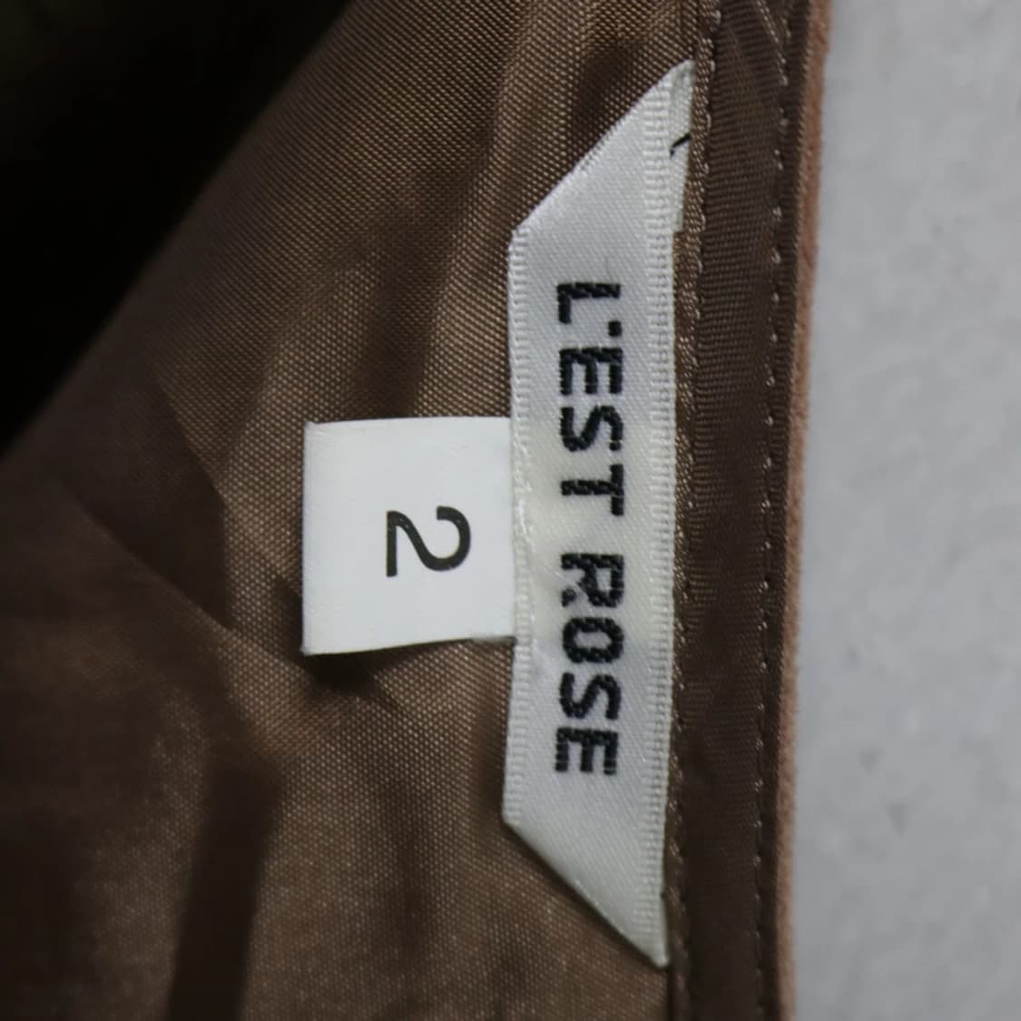 레스트로즈 브라운 스웨이트 미디스커트 60230 상품이미지4