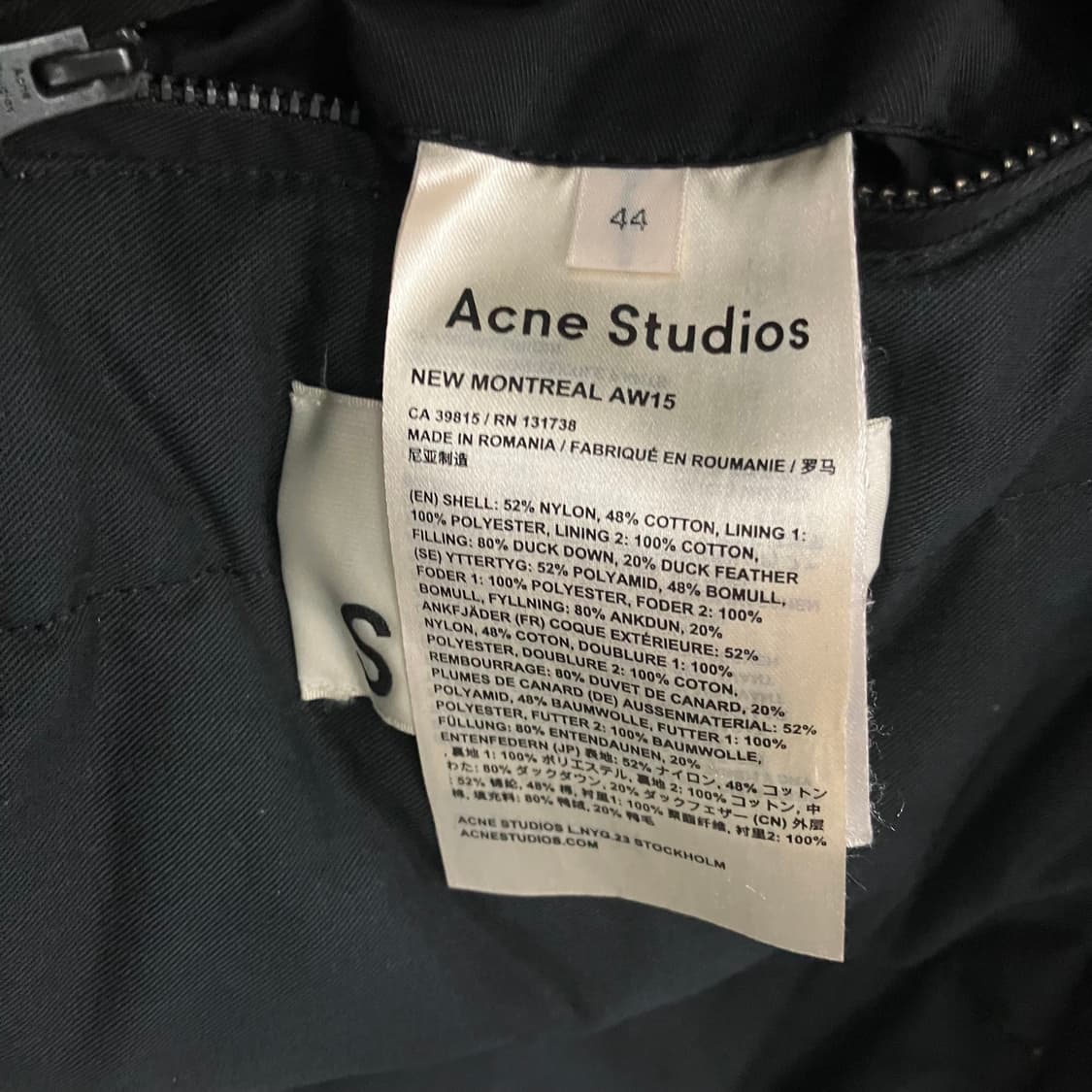 아크네 스튜디오 뉴 몬트리올 다운 패딩 파카 44 상품이미지9