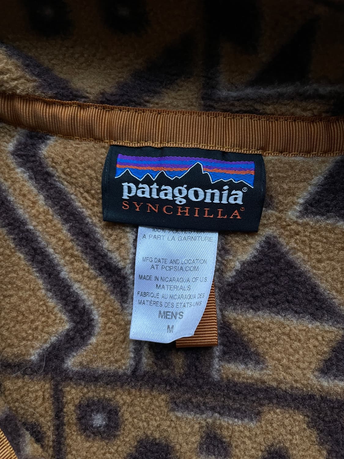 파타고니아 신칠라 베어 브라운 아즈텍 빈티지 patagonia 상품이미지3
