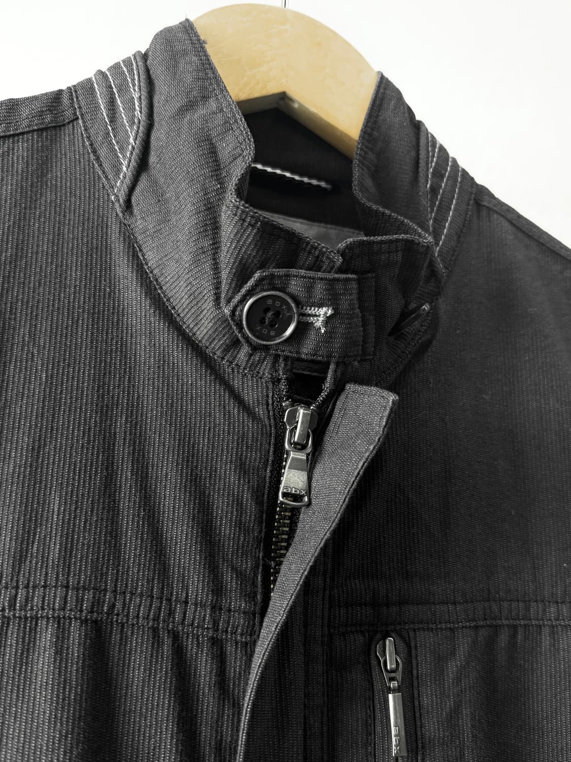 Abx 하이넥 버튼 집업 자켓 상품이미지3