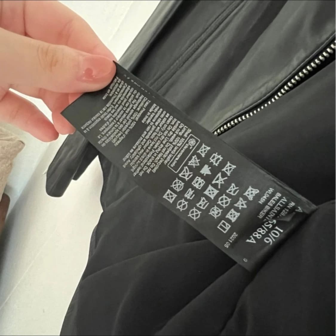 올세인트 베일스 레더자켓 size 10 상품이미지3