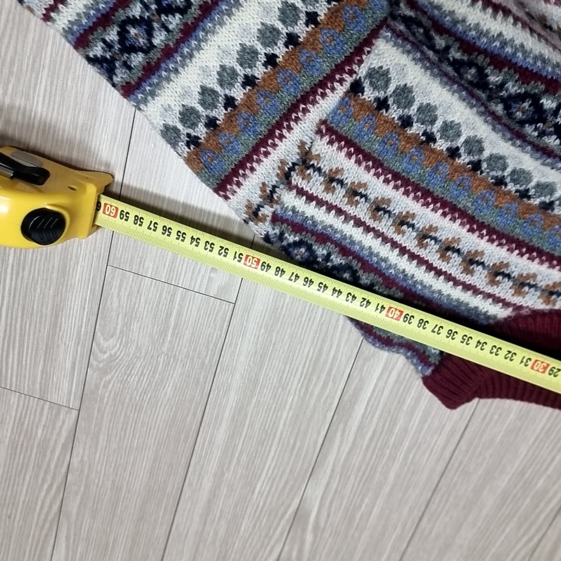 일본판 맥그리거 패턴 니트 스웨터(L) 상품이미지7