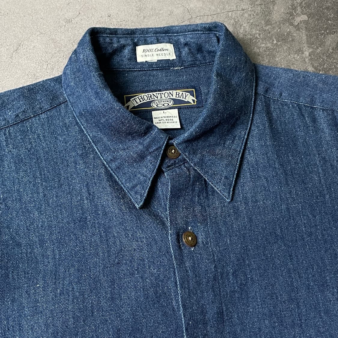 THORNTON BAY 빈티지 코튼 데님 셔츠 A00713 상품이미지2