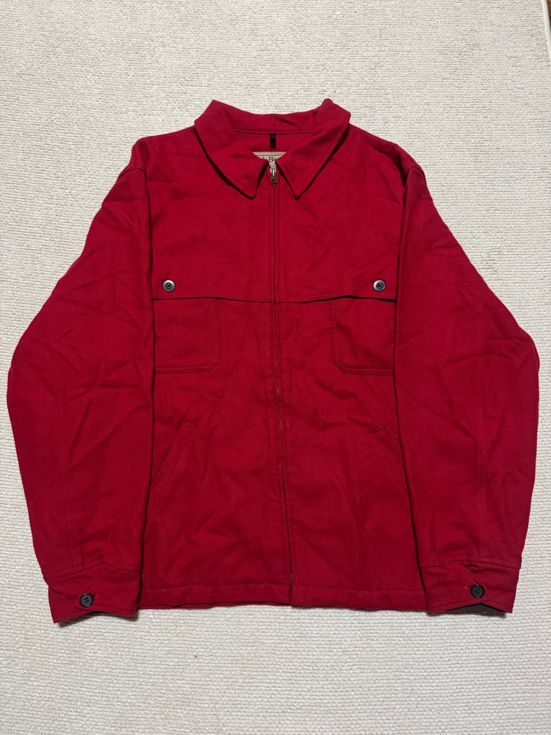 00s 엘엘빈 L.L.Bean Wool Zip Jacket XL 상품이미지1