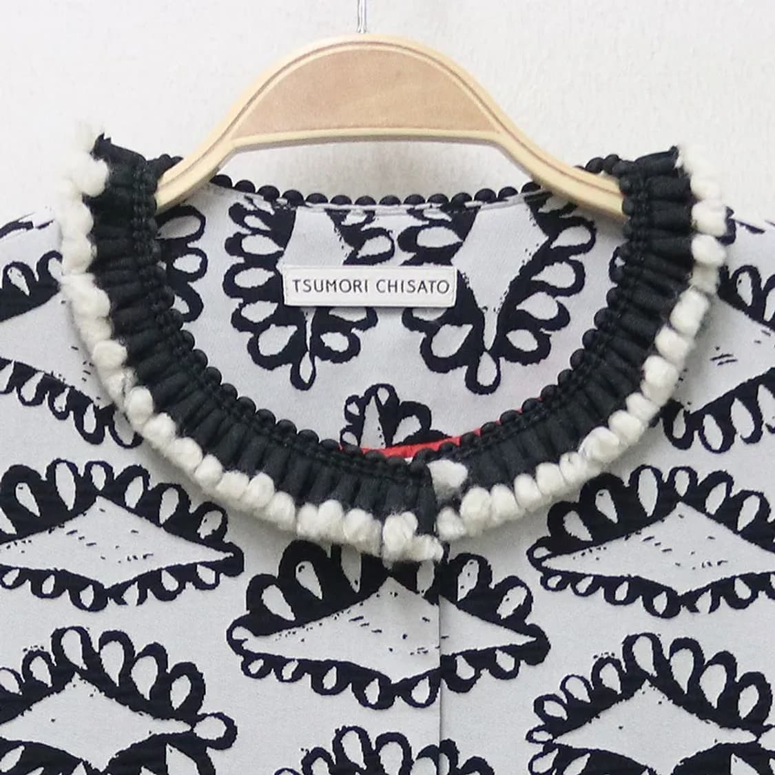 츠모리 치사토 오네갸루 플레어 울 혼방 자켓 63390 상품이미지5