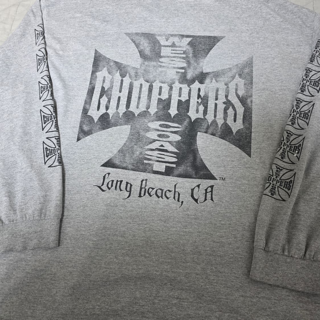 [2XL] 빈티지 WCC 웨스트 코스트 차퍼스 롱슬리브 그레이 상품이미지2