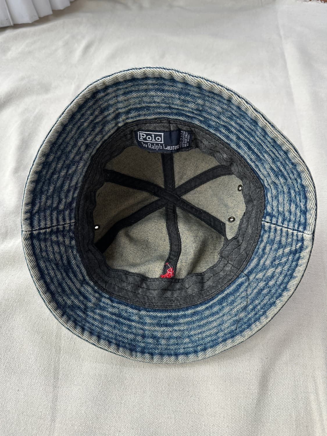 폴로 랄프로렌 데님 버킷햇 made in USA 상품이미지6