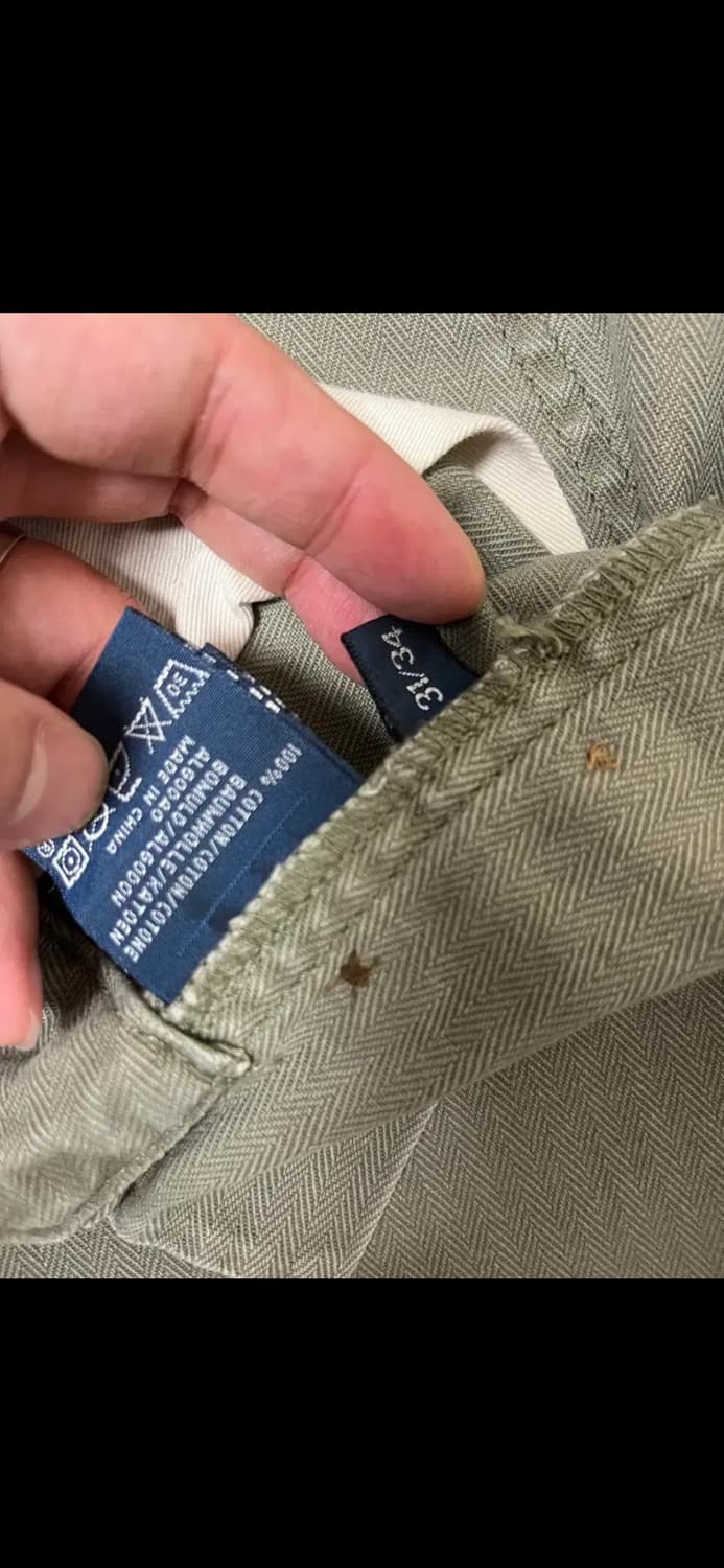 폴로 랄프로렌 데미지드 유틸리티 치노 퍼티그 팬츠 31 밀리터리 상품이미지5