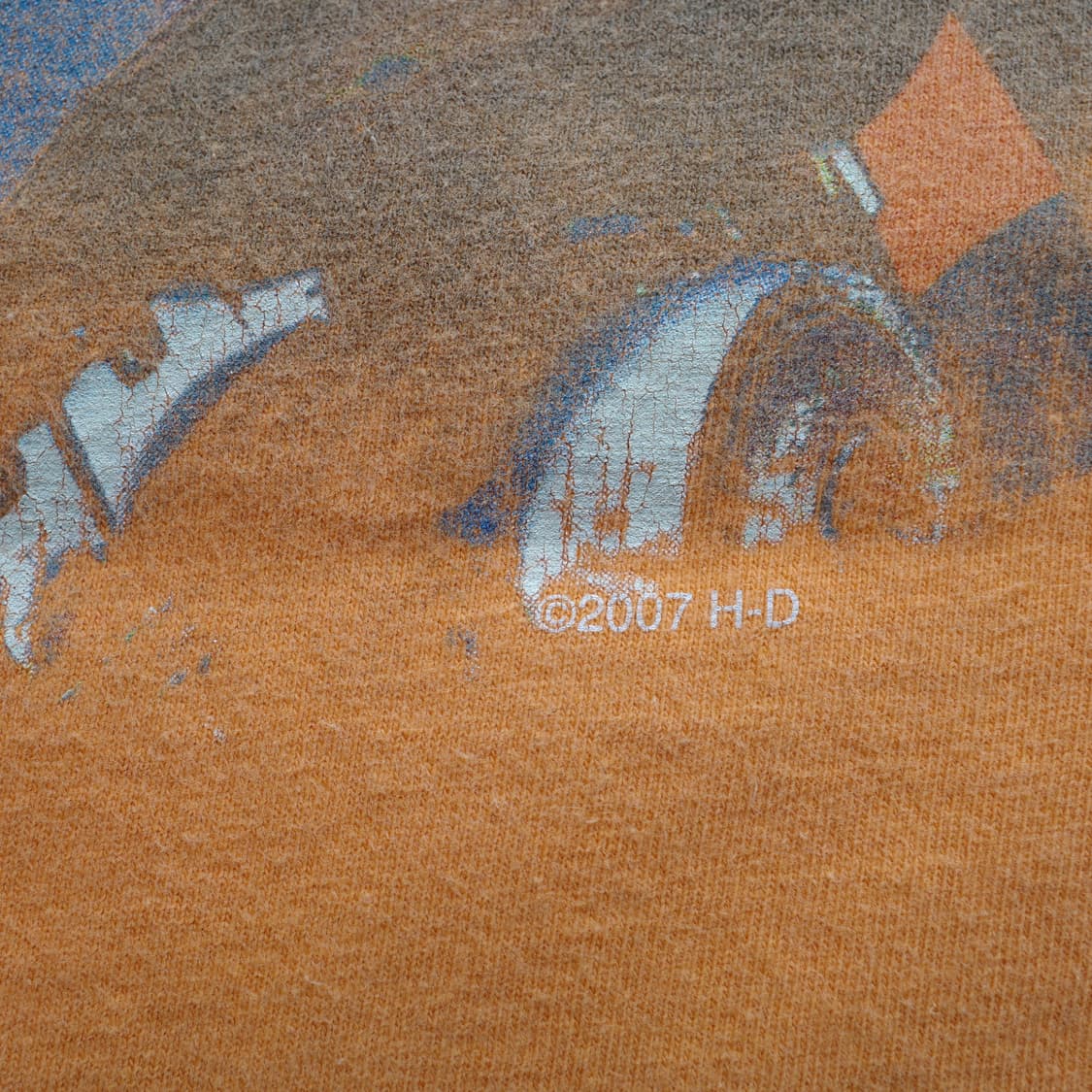 07년 할리데이비슨 앵무새 오렌지 티셔츠 상품이미지3