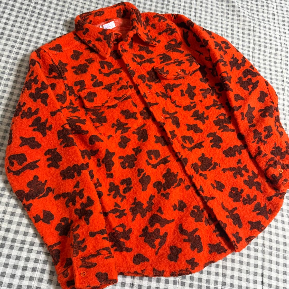 (M) ERL 이알엘 레오파드 울 셔츠 상품이미지7