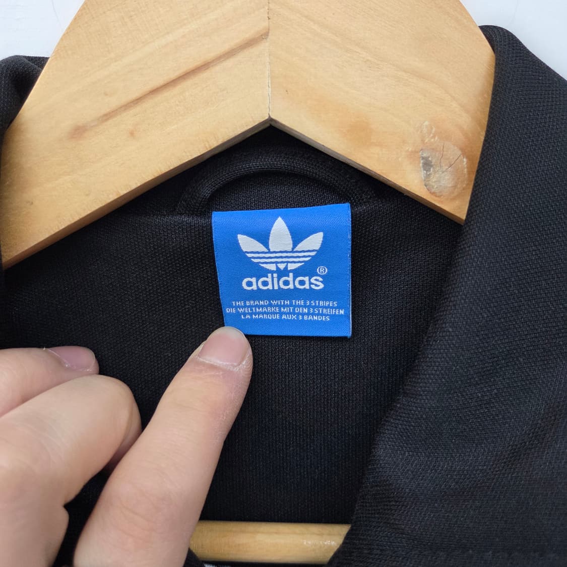 아디다스 져지 삼선 블랙 트랙탑 여xs 상품이미지3