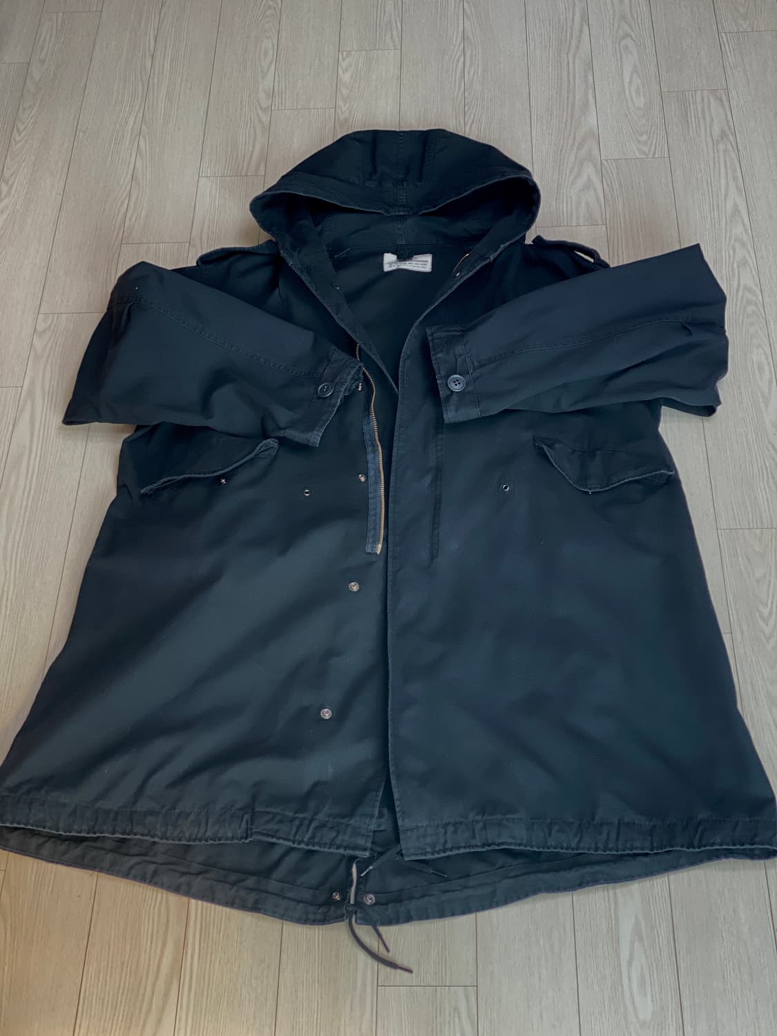  스톤아일랜드 패딩 이너 + 복각 M1951 피쉬테일 야상 L + XL 상품이미지9