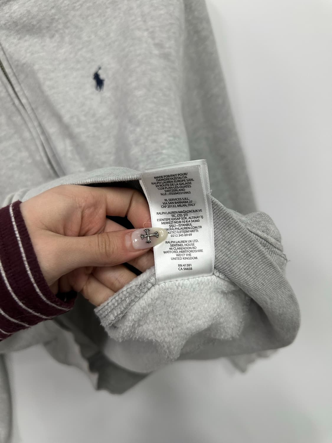 폴로 그레이 후드집업  상품이미지4