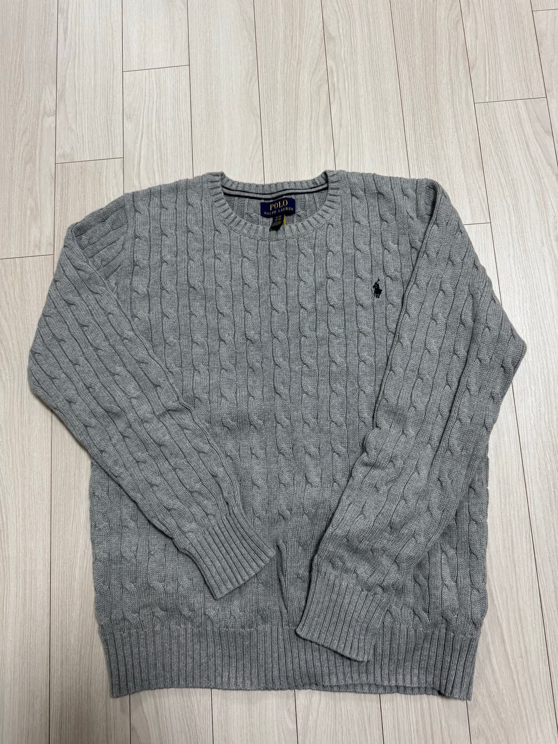 폴로 보이즈 케이블 니트 XL 상품이미지1