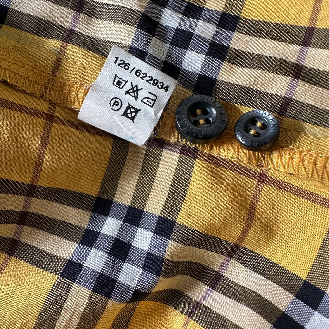 버버리 반팔 체크 셔츠 상품이미지5
