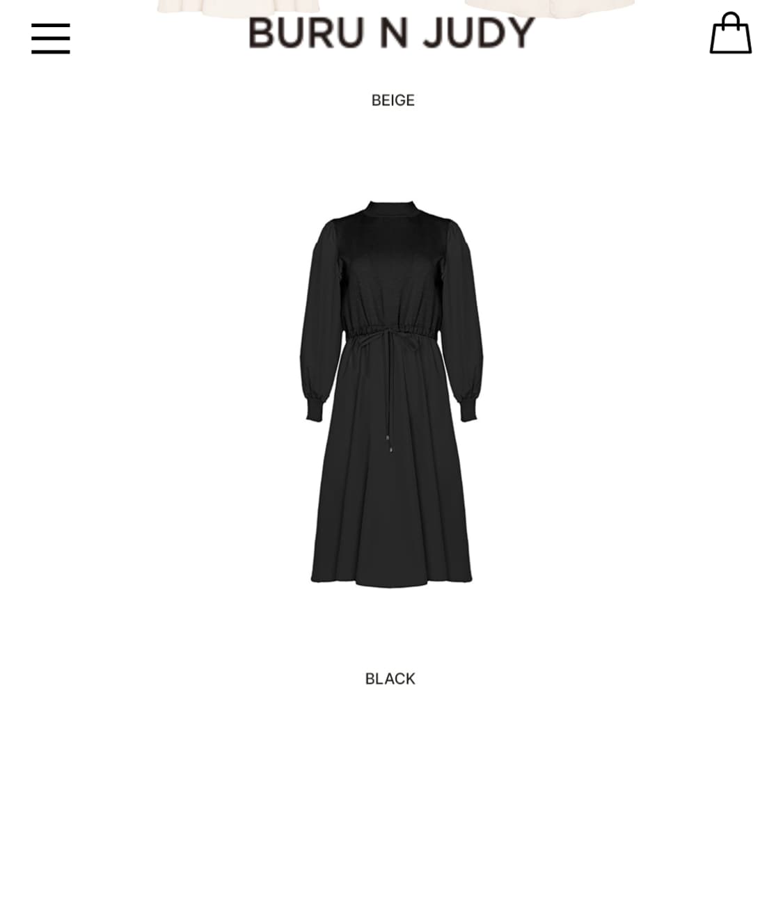 부루앤쥬디 24년 롱 블랙 원피스 상품이미지3