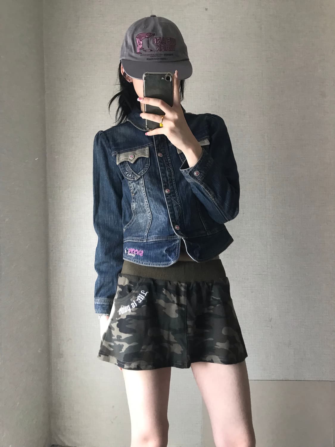 스누피 슬림핏 데님자켓 상품이미지4