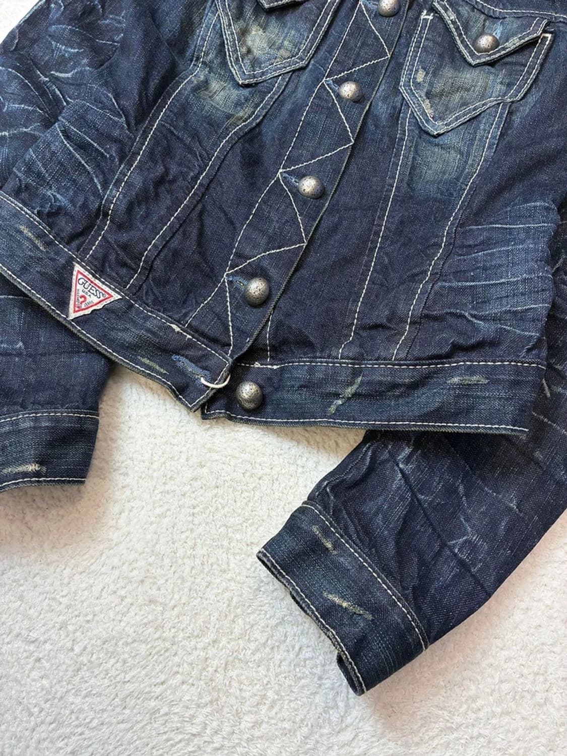 게스 00's Y2K 워시드 데님 자켓 PN5935 상품이미지3