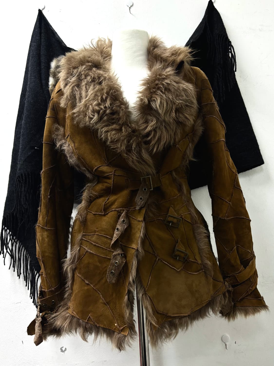00‘s V-Kei Rare design Brown Rough leath 상품이미지1