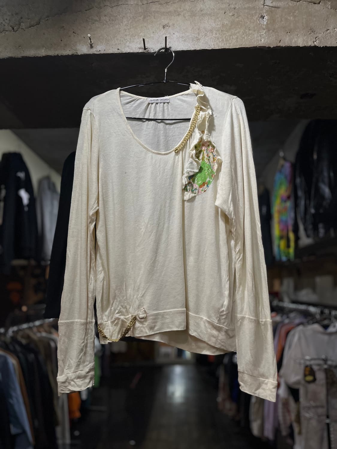 TSUMORI CHISATO 츠모리 치사토 프릴 플라워 롱슬리브 상품이미지1