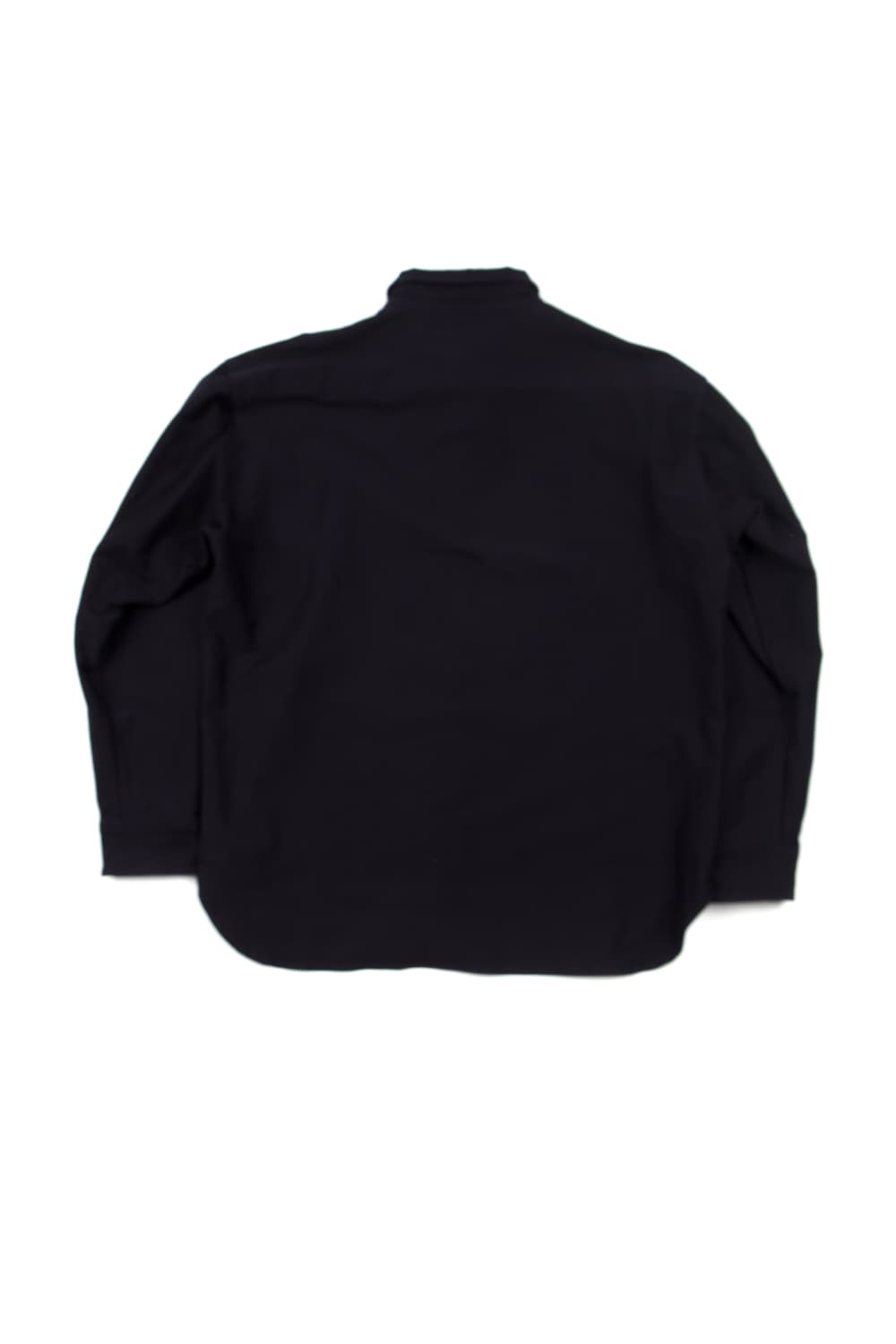 PORTER CLASSIC 스트레치 셔츠 블랙  상품이미지5