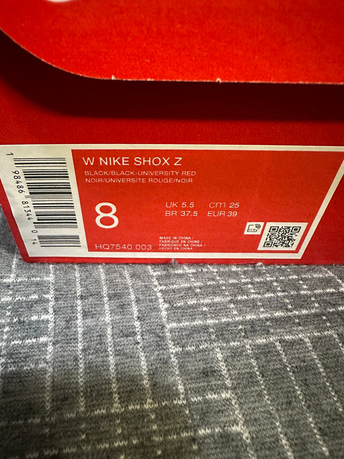 나이키 샥스Z 우먼스 올블랙 250 상품이미지8