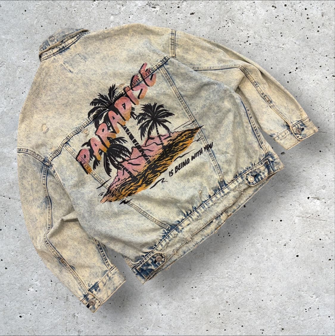 [S] 버쉬카 빈티지 워싱 데님 PARADISE 자켓 B627 상품이미지1