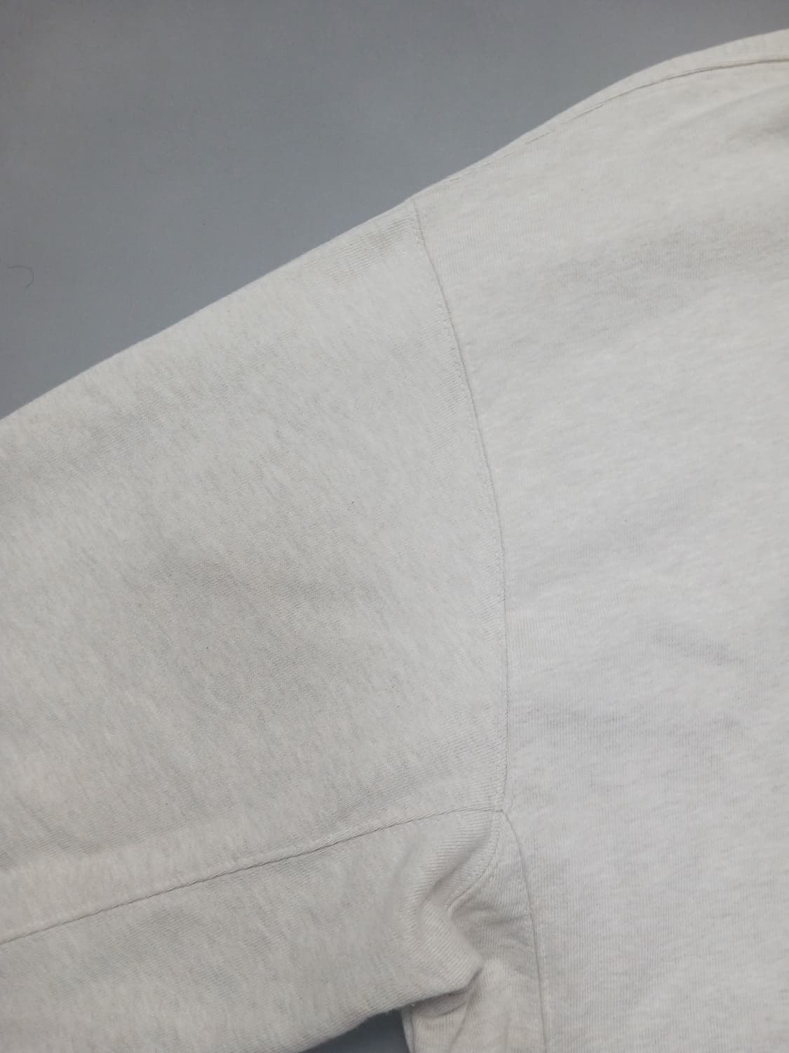 [L] 던스트 래더 로고 하프집업 스웨트셔츠 오트밀 멜란지 맨투맨 상품이미지5