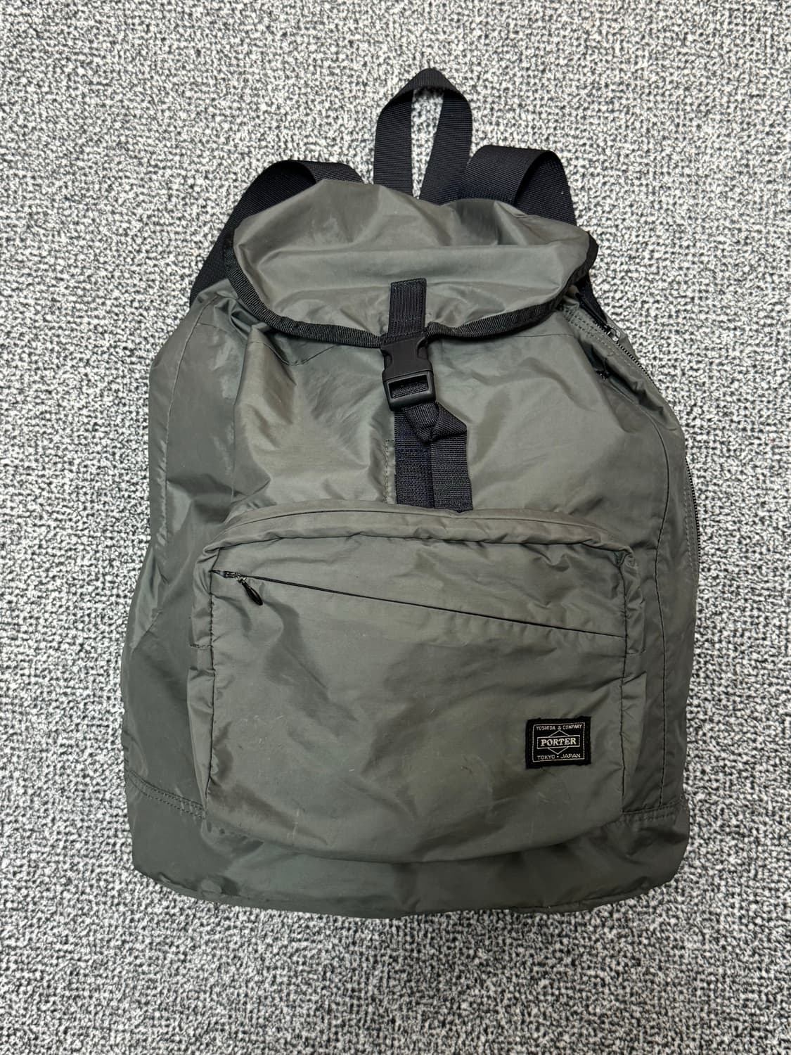 요시다포터 나일론 럭색 백팩 카키그레이 상품이미지1