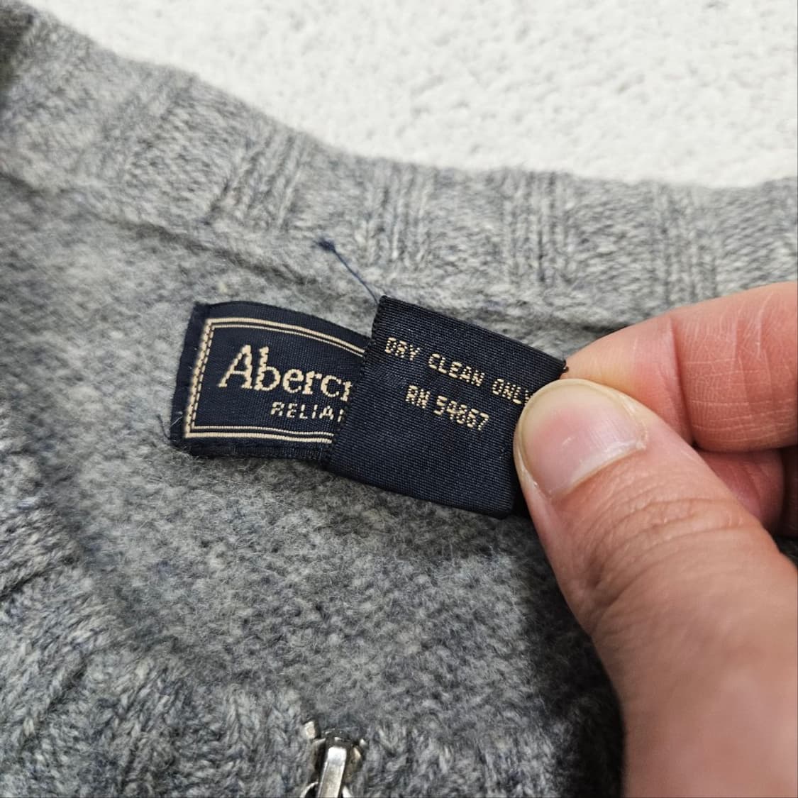 아베크롬비 페어아일 니트 집업 L 상품이미지5