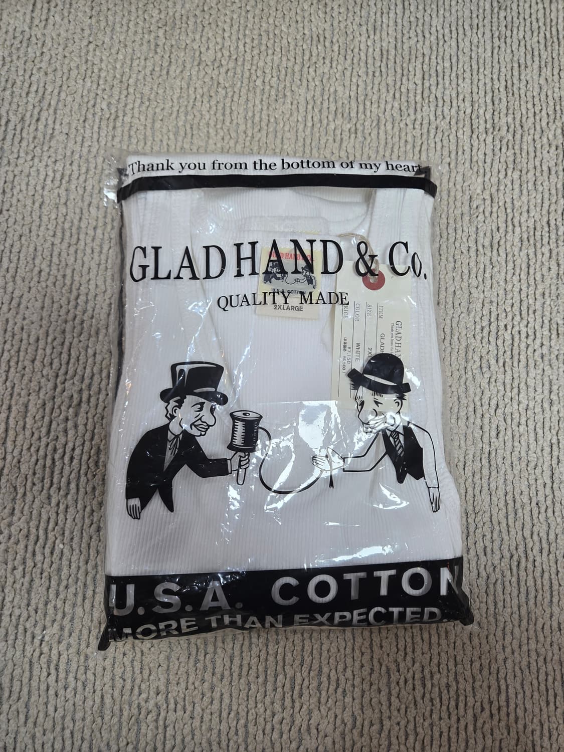 gladhand 나시 2장 들어간 1팩 팝니다 2xl 상품이미지1