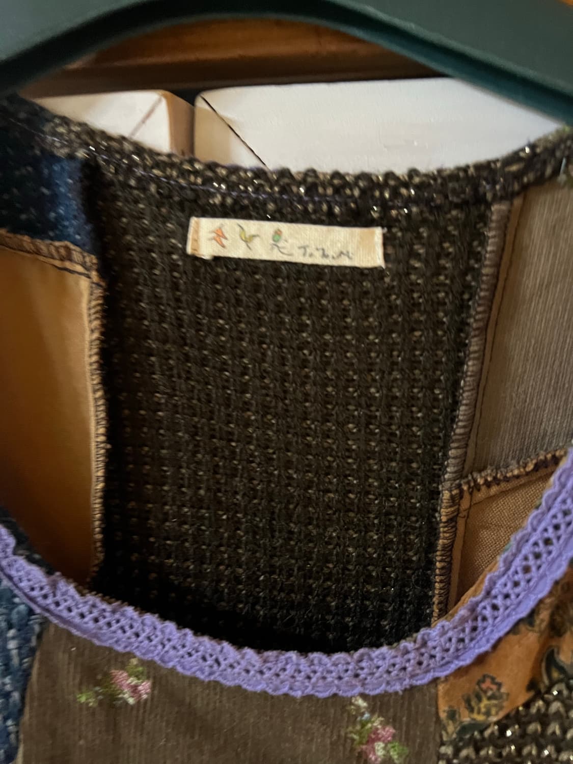 vintage patchwork sleeveless 상품이미지3