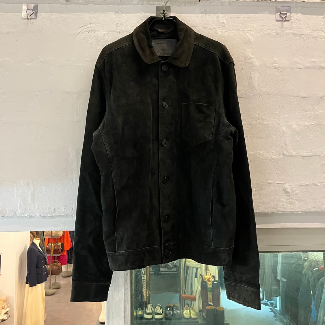 Allsaints 올세인츠 세무 스웨이드 버튼 자켓 S 상품이미지1