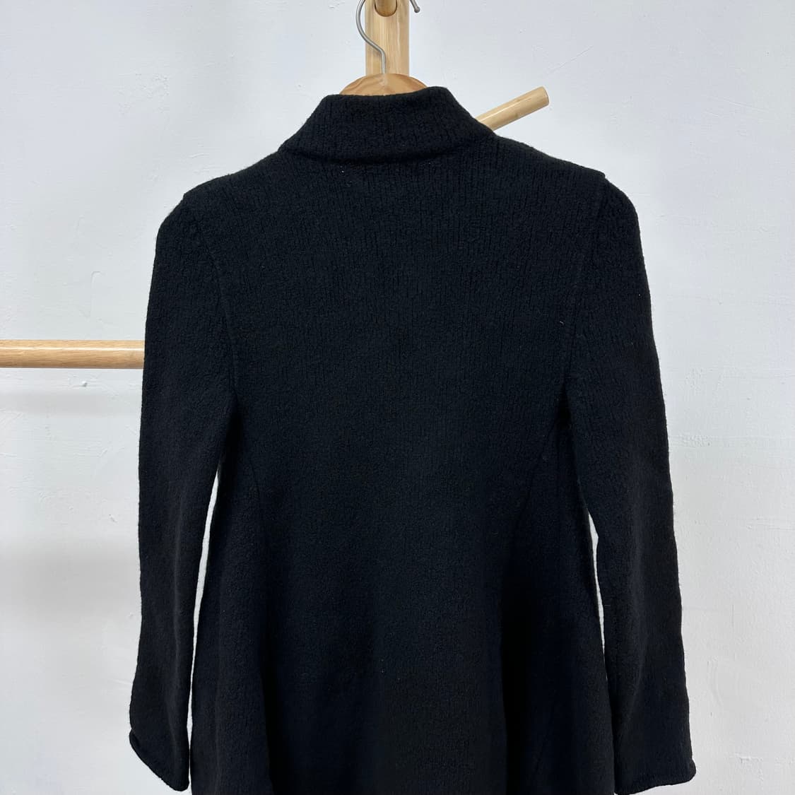 TIME 포스트모던 울 니트 하이넥 코트 FREE (90) J23 상품이미지8