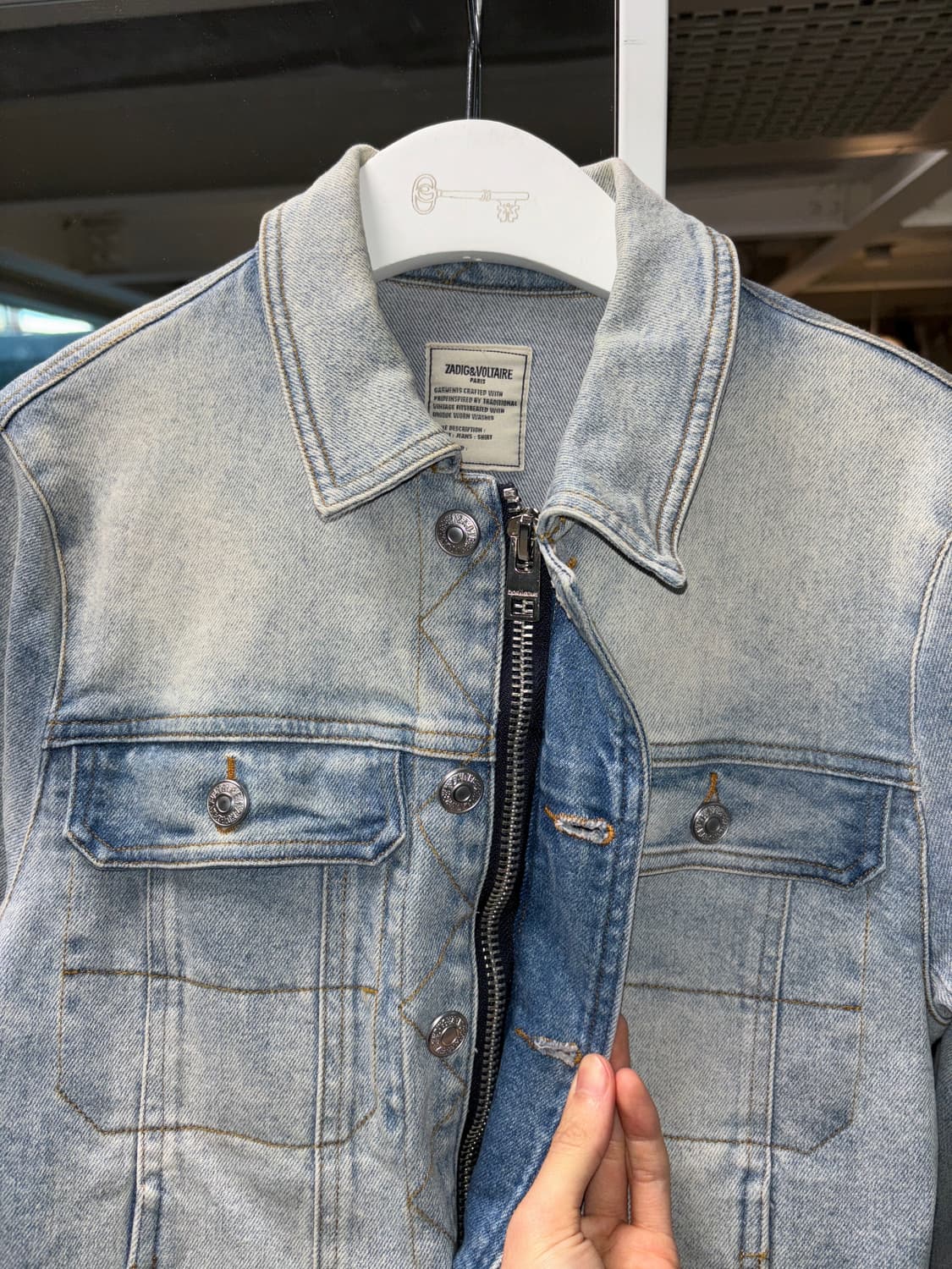 자딕앤볼테르 집업 데님 자켓 상품이미지6