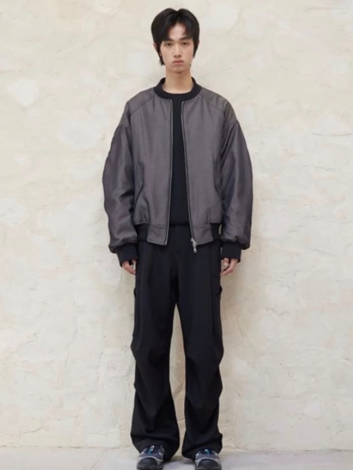 비긴202 빈티지 사틴 리버서블 봄버 상품이미지2