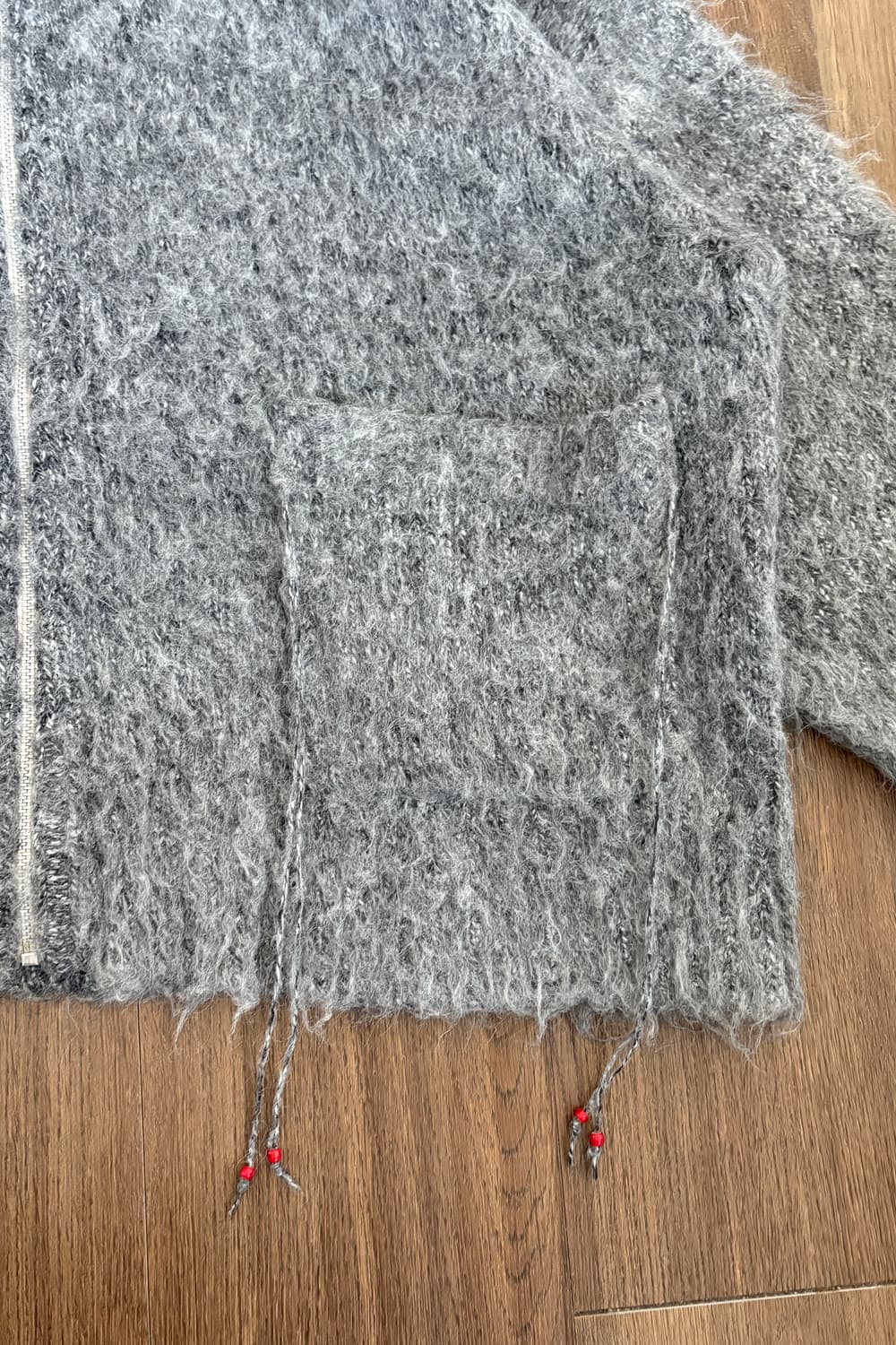 Faccies Hairy Knit Zip Cardigan 상품이미지6