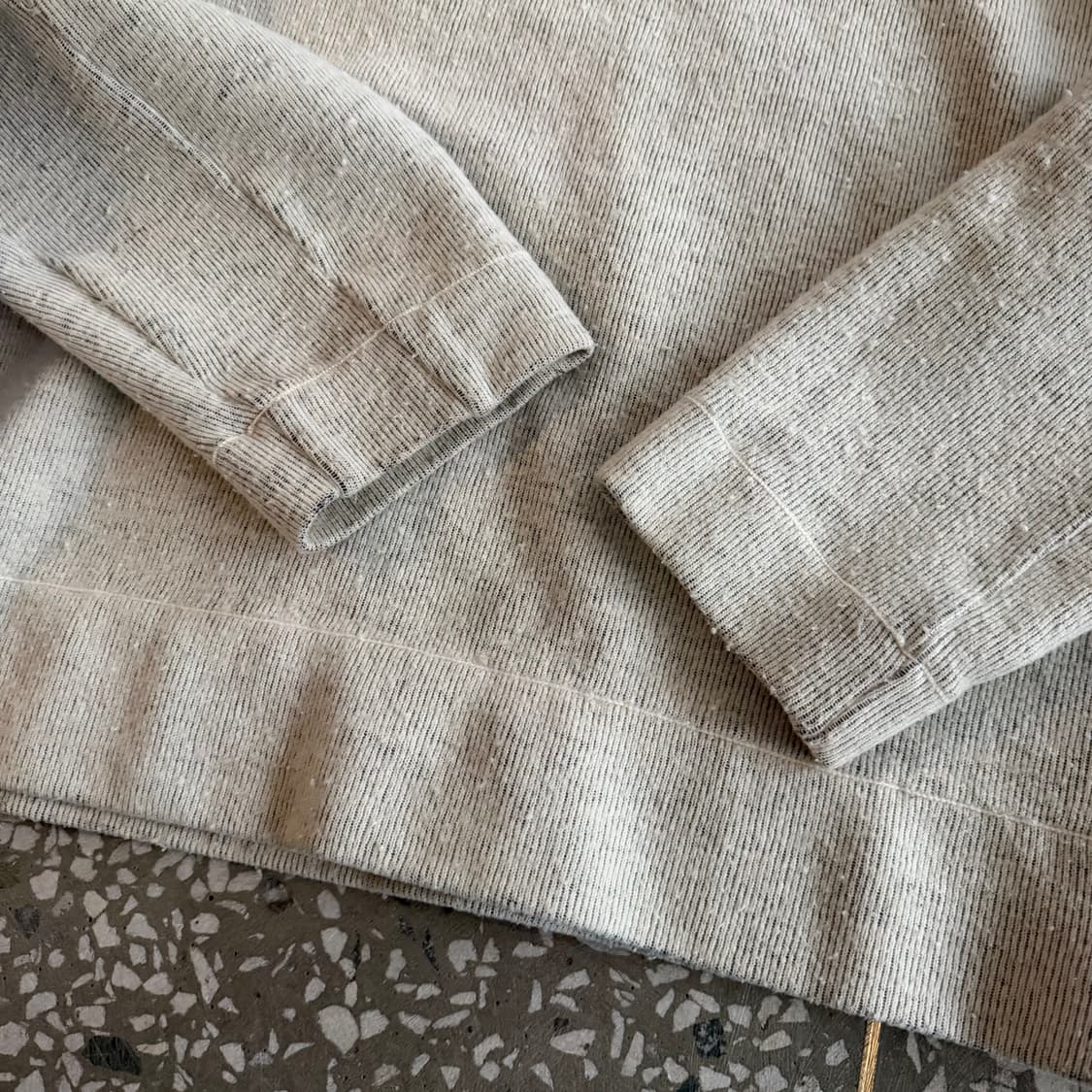 90s 스톤아일랜드 그린와펜 모크넥 니트 상품이미지5