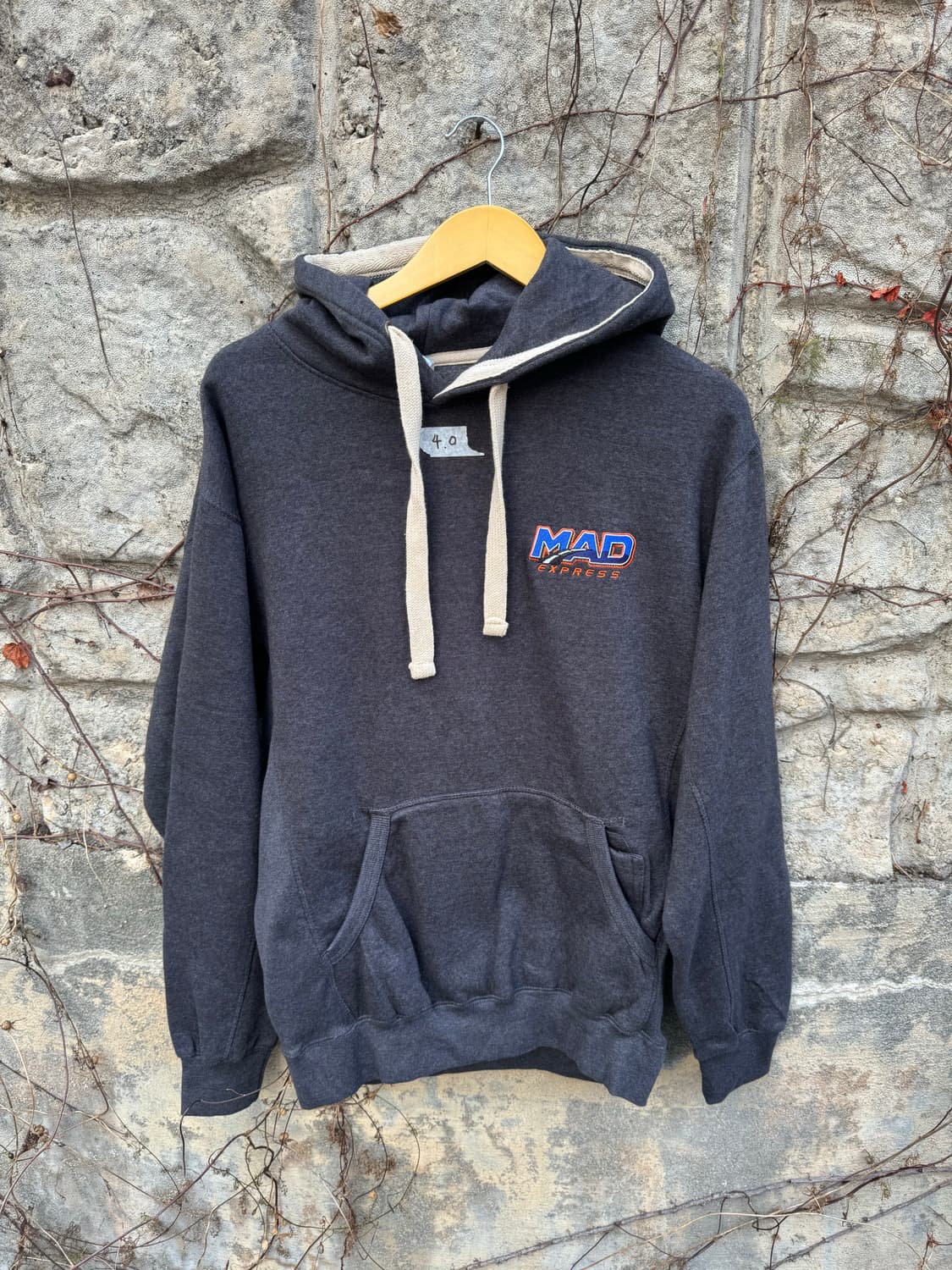 Milltex 빈티지 리버스위브 후디 후드티 그레이 L 상품이미지1