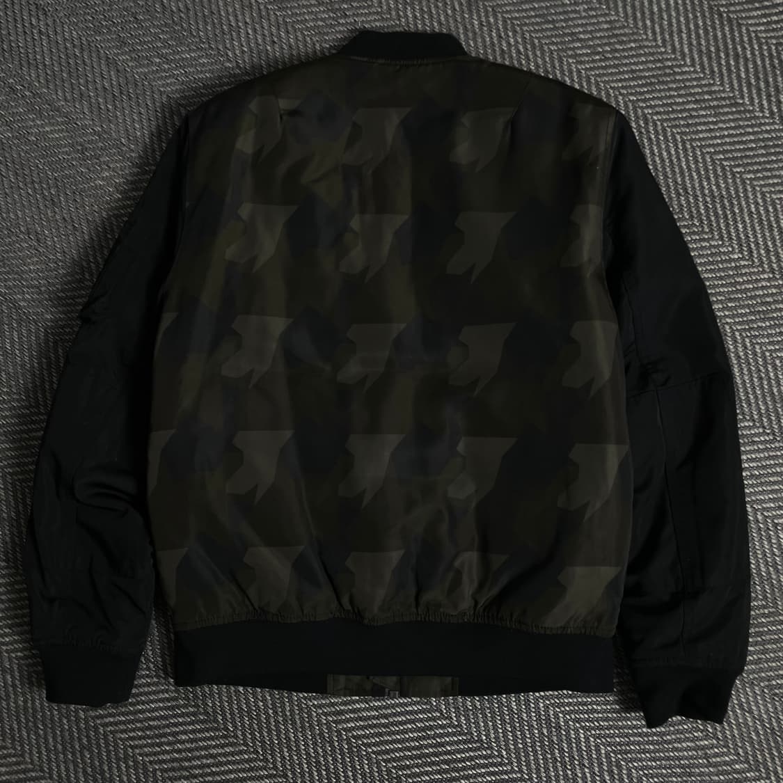 폴햄 퀄팅 누빔 카모 블루종 자켓o 4672 상품이미지5