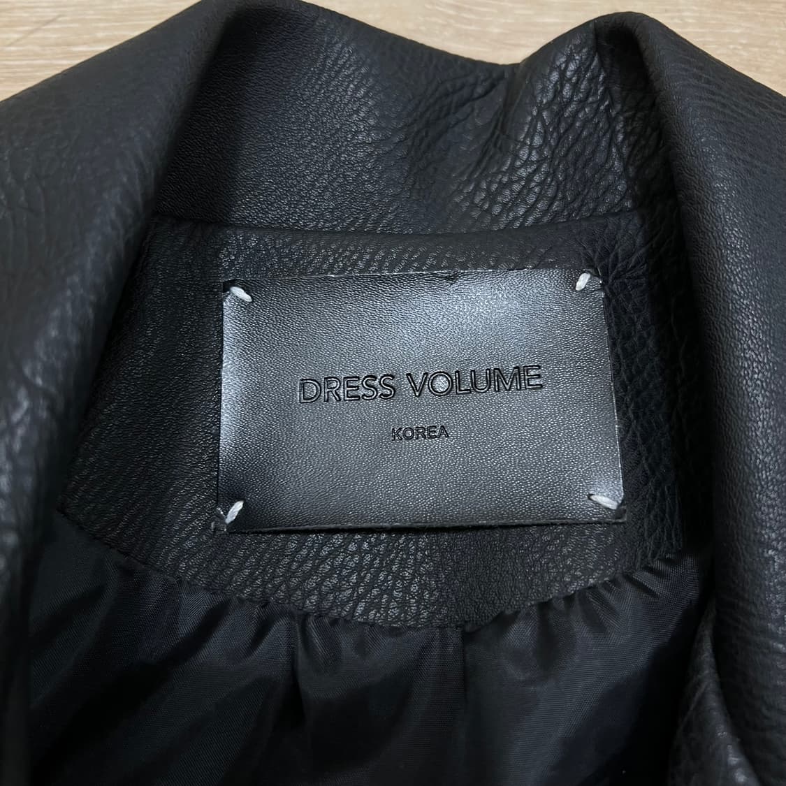 드레스볼륨 레더 더블 라이더 가죽자켓 [블랙] L/100 상품이미지4