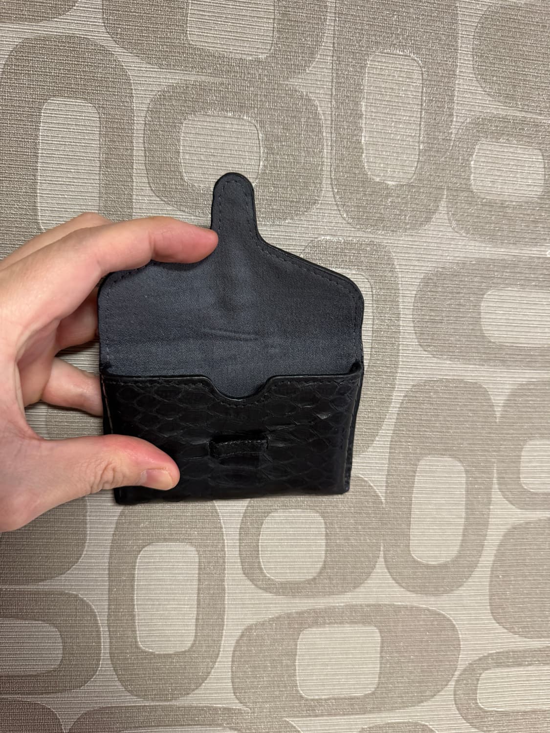 HAND MADE 핸드 메이드 뱀피 명함 카드지갑 상품이미지3