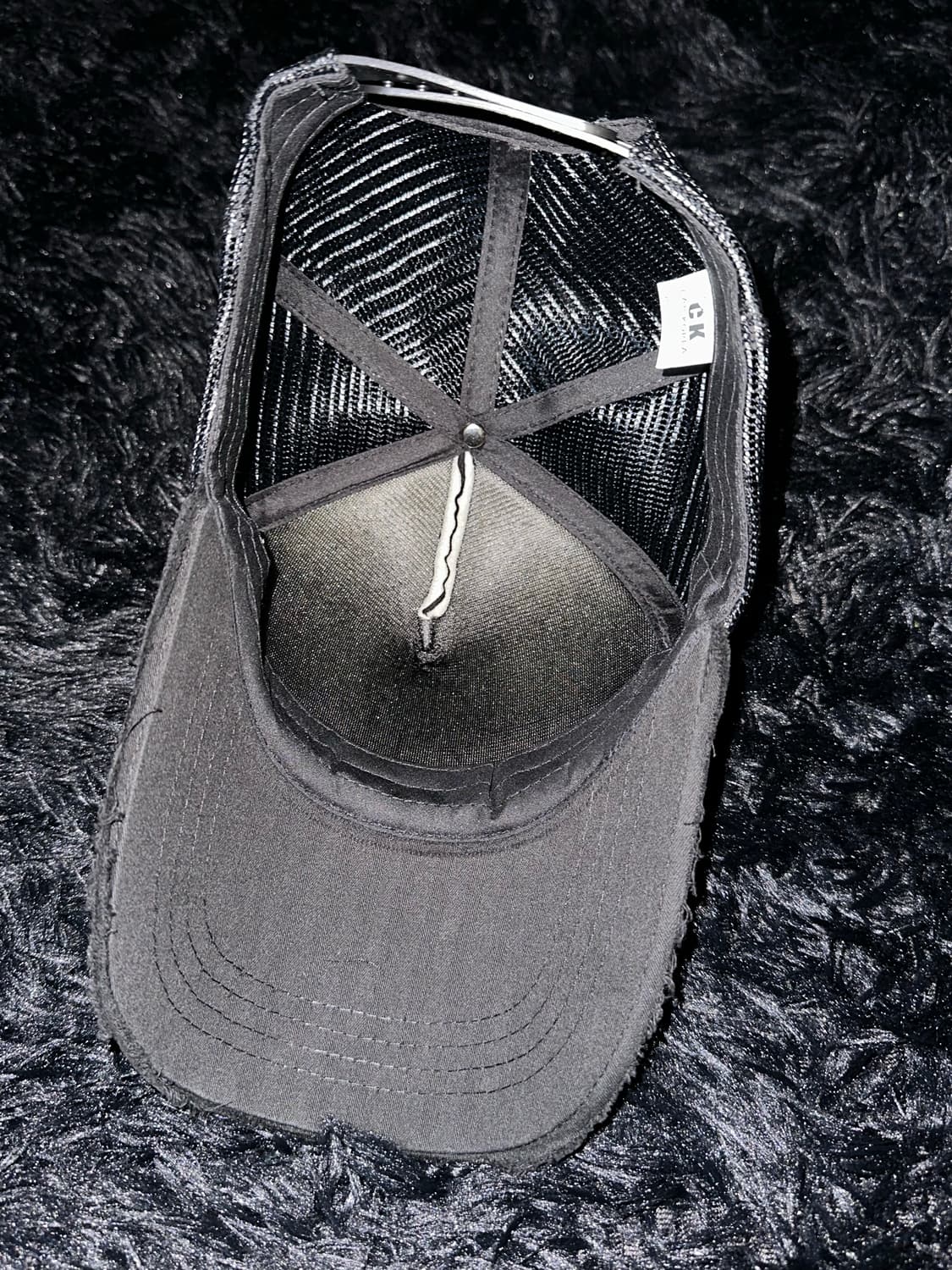 박쥐 고딕 고스 데미지 메쉬 볼캡 상품이미지5