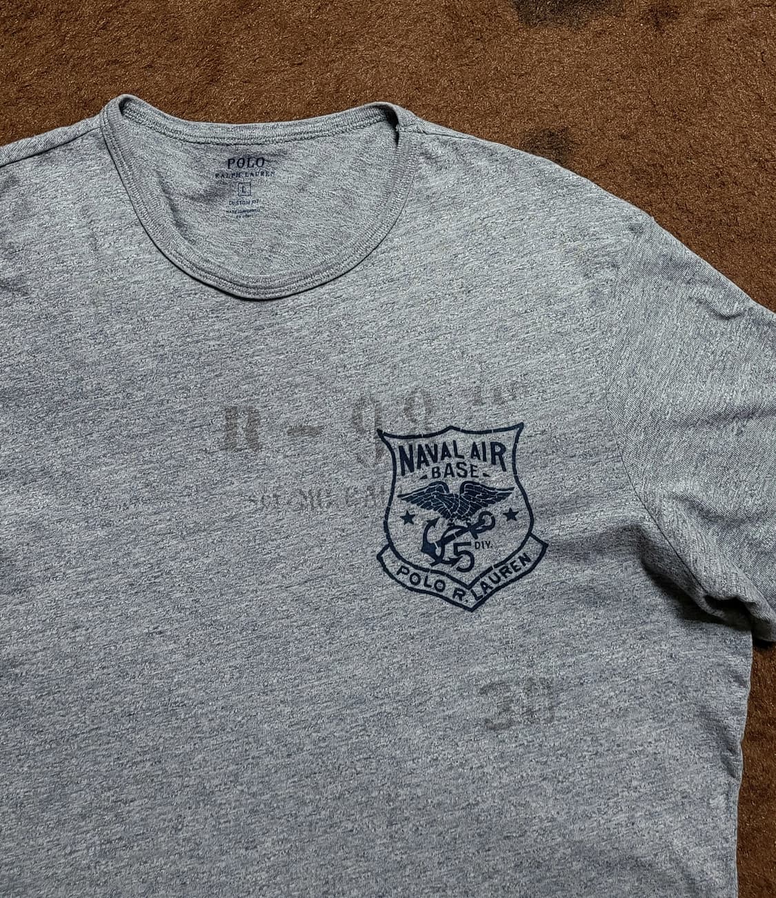 폴로 랄프로렌 남성용 그레이 반팔티셔츠(L) 상품이미지2