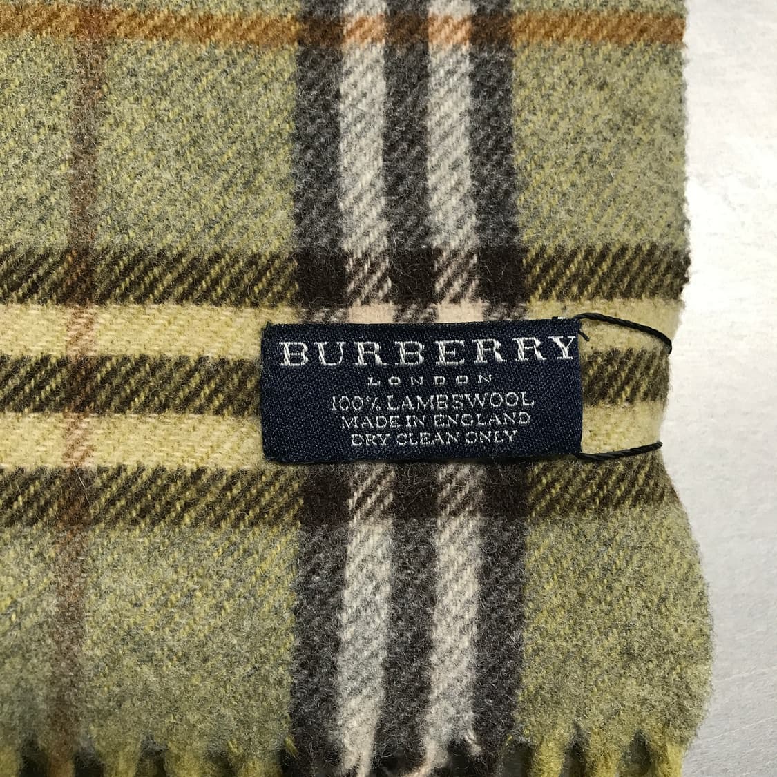 버버리 정품 램스울 머플러 카키 상품이미지4