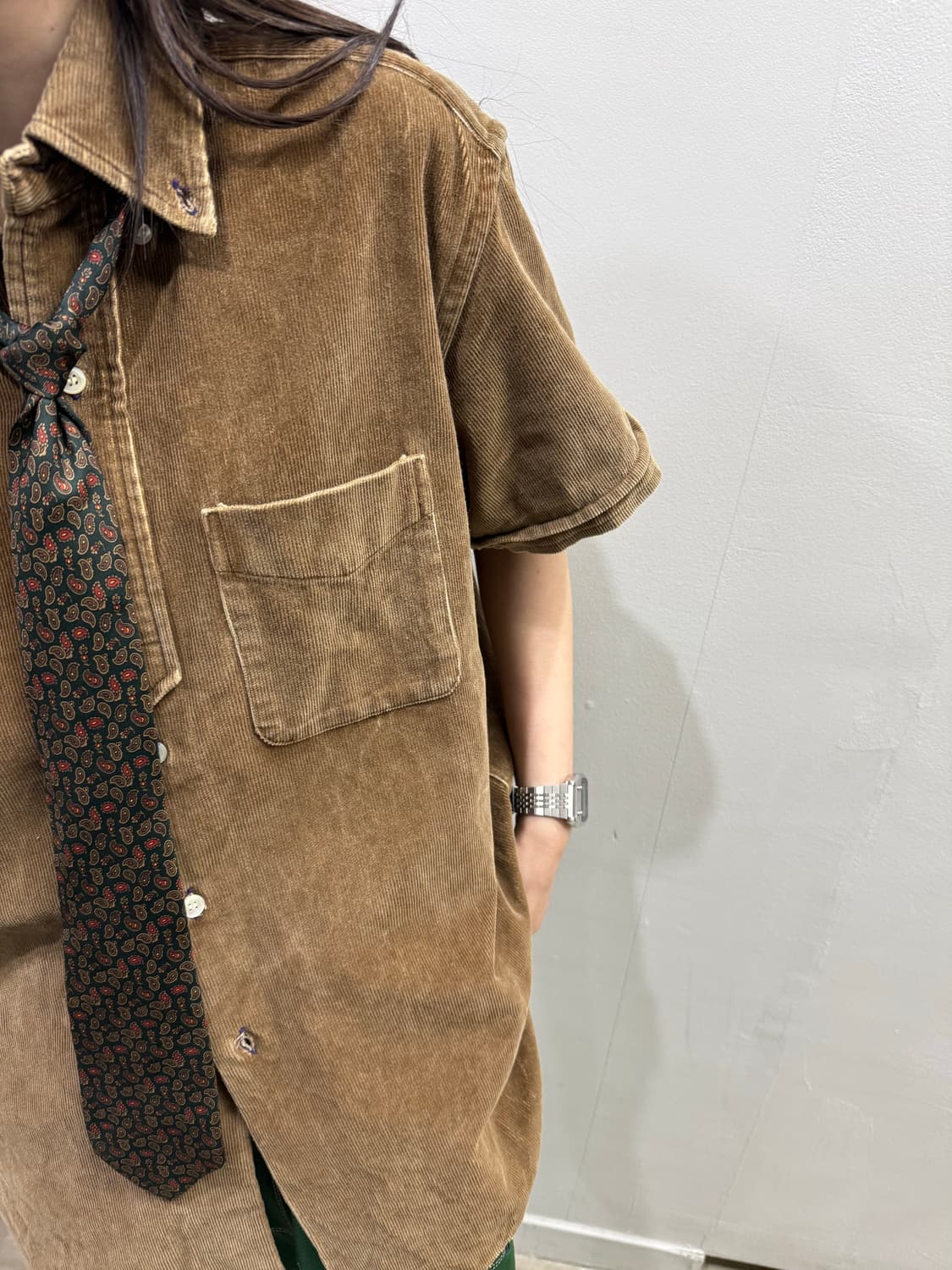 니들스 코듀로이 반팔셔츠 상품이미지4