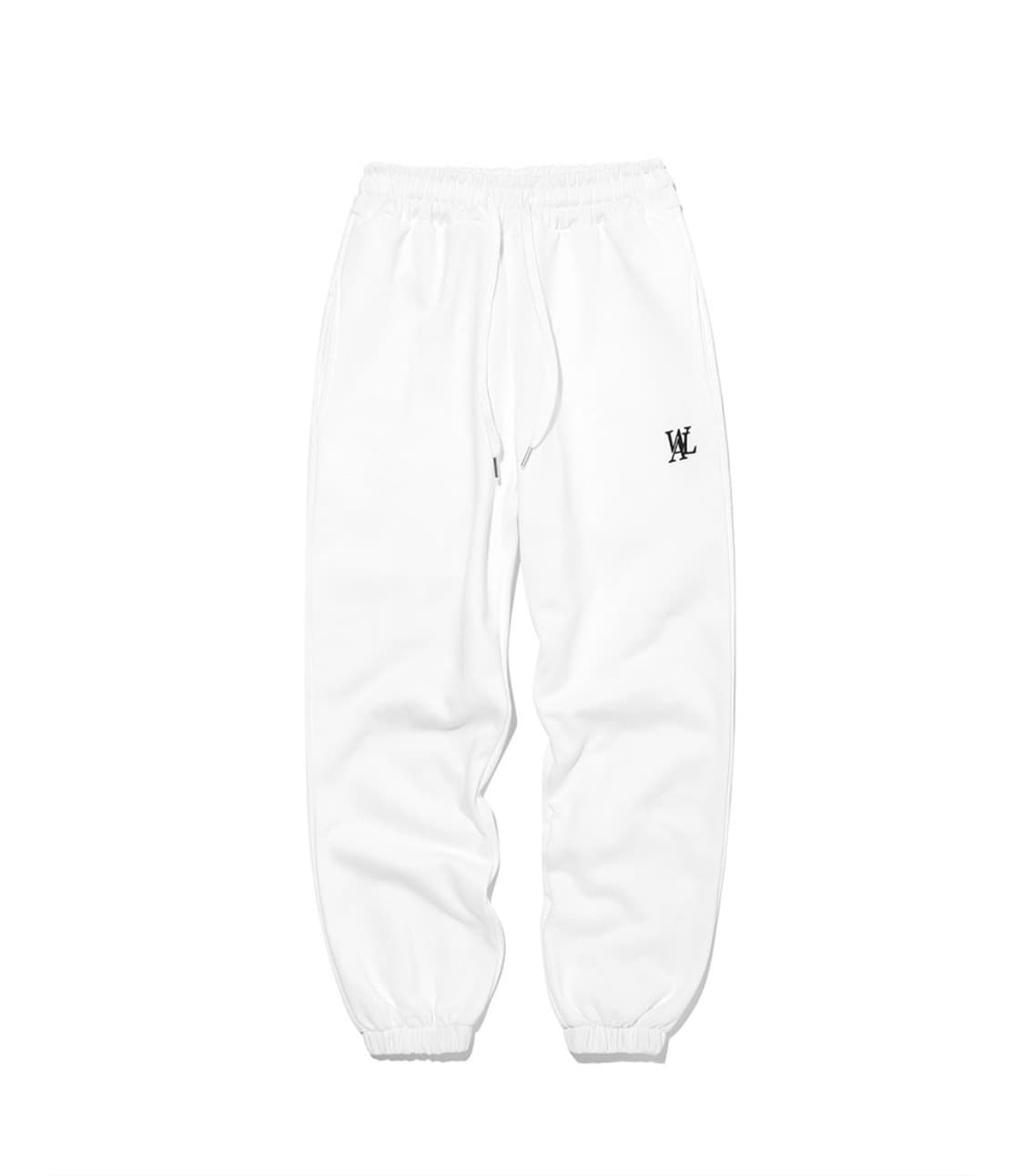 우알롱 기모 조거팬츠 화이트 상품이미지1